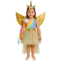 Costume de licorne 3 pièces 122-128 cm Kruzzel 26675
