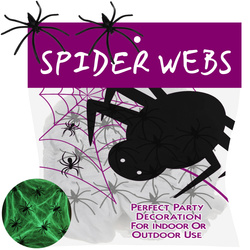 Glow-in-the-Dark Spiderweb Ruhhy 26214