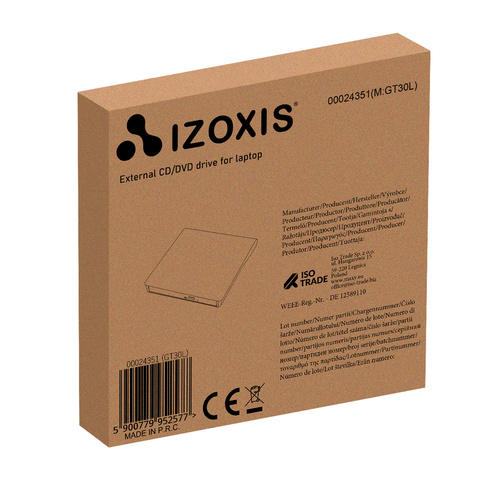 Lecteur externe + graveur CD Izoxis 24351