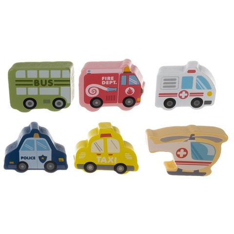 Wooden blocks - city 100pcs Kruzzel 19159