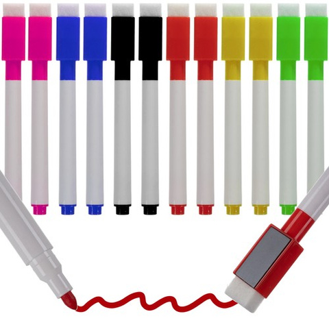 Trocken abwischbare Marker - 12er-Set Maaleo 21646