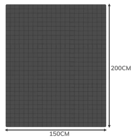 Couverture lestée 200x150cm 6kg Ruhhy 19533