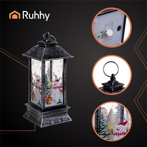 Серебряный светодиодный рождественский фонарь Ruhhy 26755