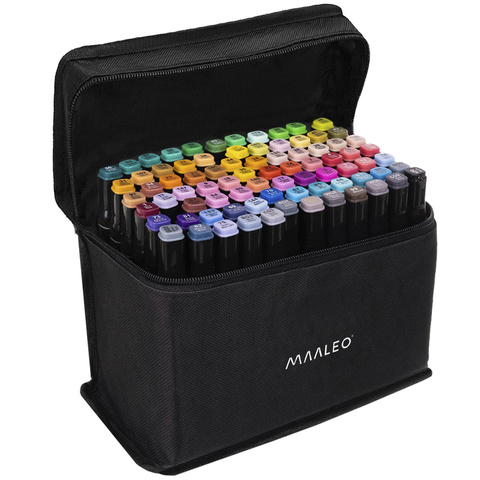Double-sided markers/pens - 80 pcs. MAALEO 24103