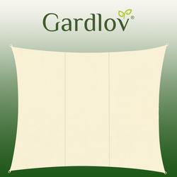 Sunshade sail 4x3m - beige Gardlov 23144