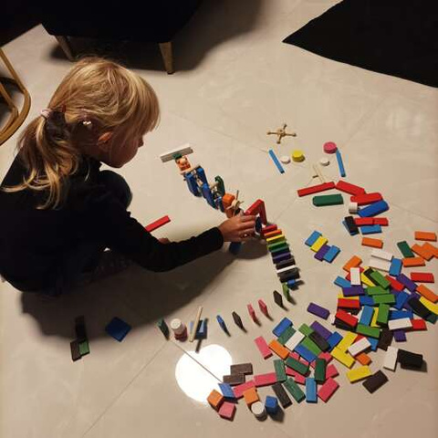 Wooden dominoes 360 pcs Kruzzel 22914