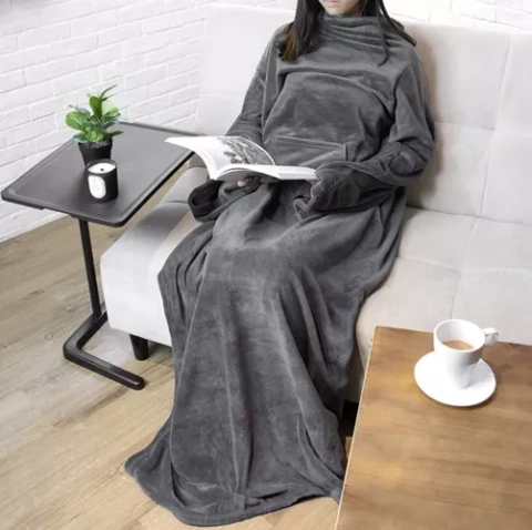 Hellgraues Sweatshirt und Bademantel Ruhhy 22649