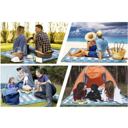 Stranddecke mit Isolierung 200x200cm Trizand 21077