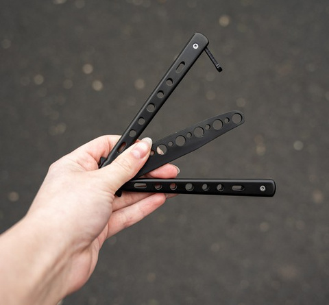 Butterfly Knife for Training - Black