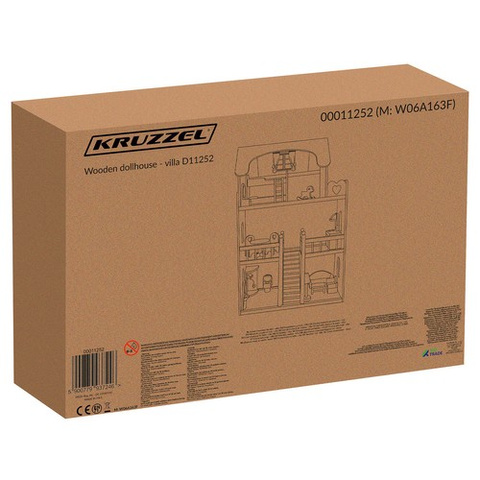 Wooden dollhouse - villa D11252