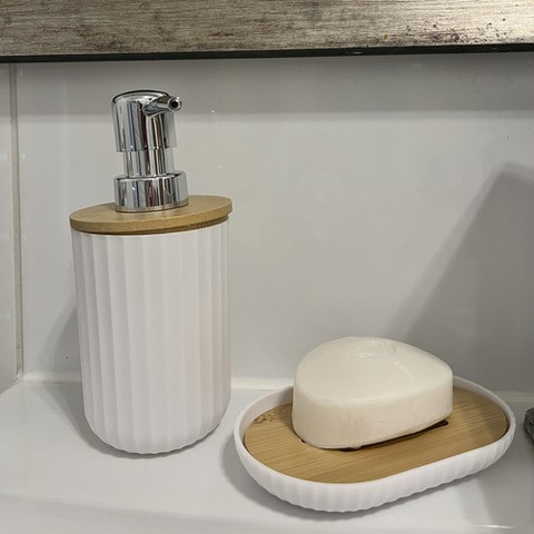 Badezimmerzubehör-Set - weiß Ruhhy 24635