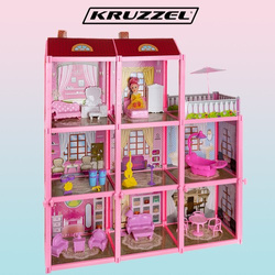 Kruzzel Puppenhaus 65 cm