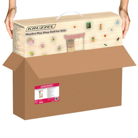 Holzstall mit Zubehör Kruzzel 24888