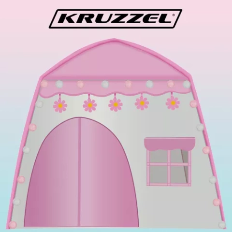 Children's tent HOUSE + lights 23472