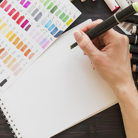 Double-sided markers/pens - 168 pcs. MAALEO 24101