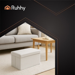 Gray velvet pouf 60x30x30 cm Ruhhy 25994