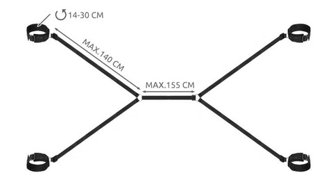 Erotic accessories - handcuffs set