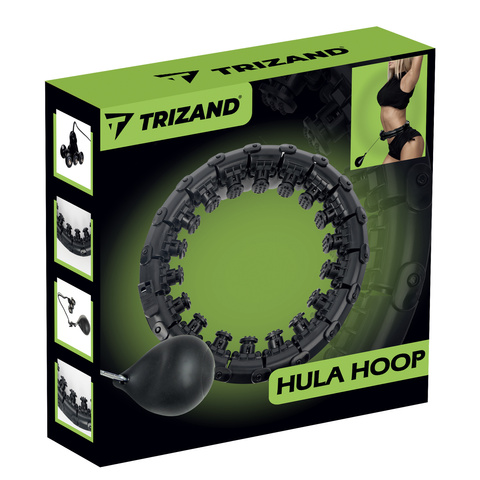 Hula hoop s masérem + závaží Trizand 25208