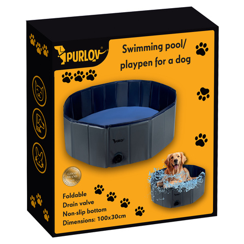 Klappbarer Hundepool/-laufstall 100x30 Purlov 20929