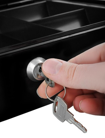 Large black cash box