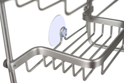 Hängendes Duschregal – Silber