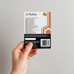 Schwarze Zugluftdichtung Ruhhy 26267