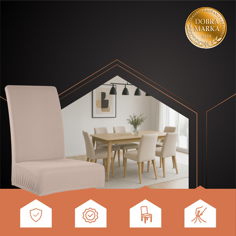 Housses de chaise - 6 pièces beige Ruhhy 25989