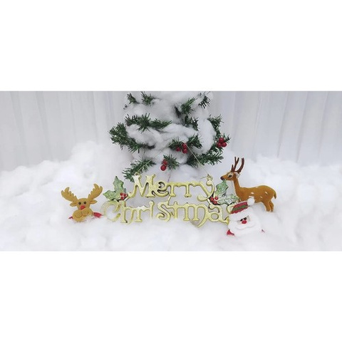 Neige artificielle en vrac, duvet décoratif pour décorations de Noël, 1 kg