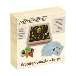 Wooden puzzle - Kruzzel farm 22755