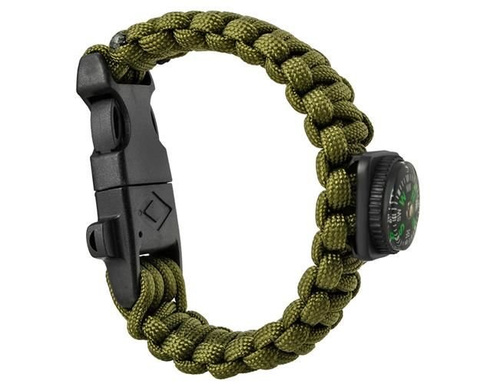 Bracelet SURVIVAL avec accessoires - vert
