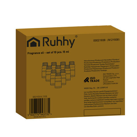 Duftöle - 10er Set 15 ml Ruhhy 21938