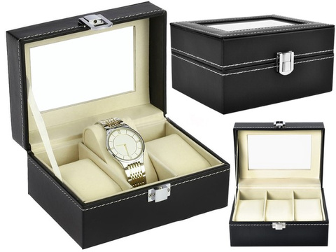 Organisateur de montres 3 compartiments