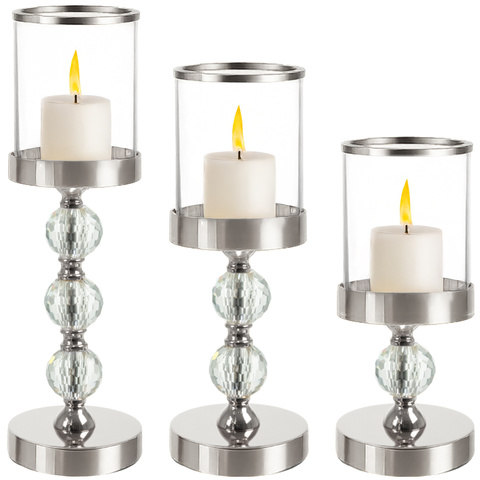 Candlestick-lantern set of 3 Ruhhy 22314