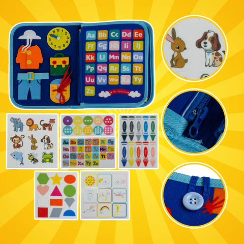 Manipulative book - blue Kruzzel 26881