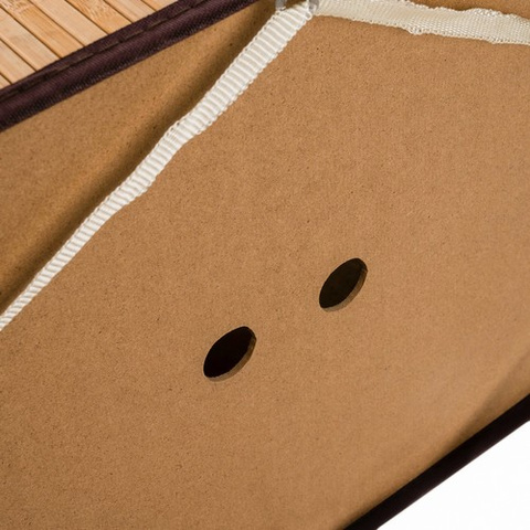 Bamboo laundry basket - two-chamber Ruhhy 24269