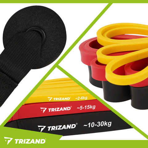 Набор резинок для упражнений - 3 шт. Trizand 25879