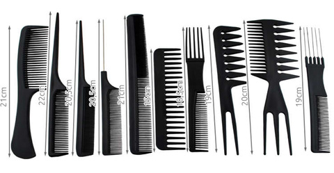 Friseurkämme - Set à 10 Stück