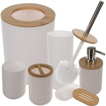 Ensemble d'accessoires de salle de bain - blanc Ruhhy 24635