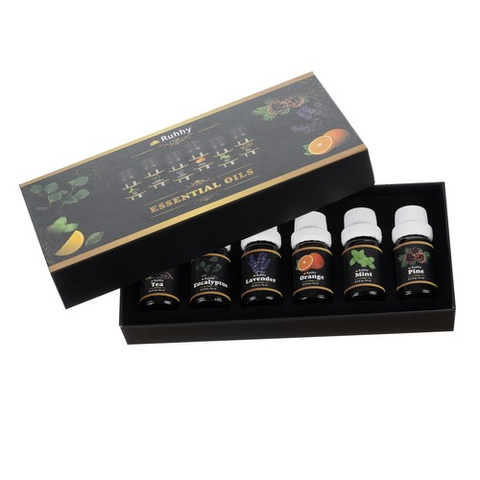 Kvapieji aliejai - 6 vnt. rinkinys, 10 ml, Ruhhy 21939