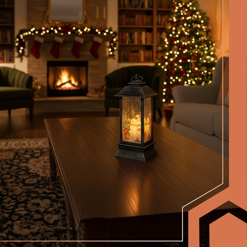 Silver LED Christmas Lantern Ruhhy 26755