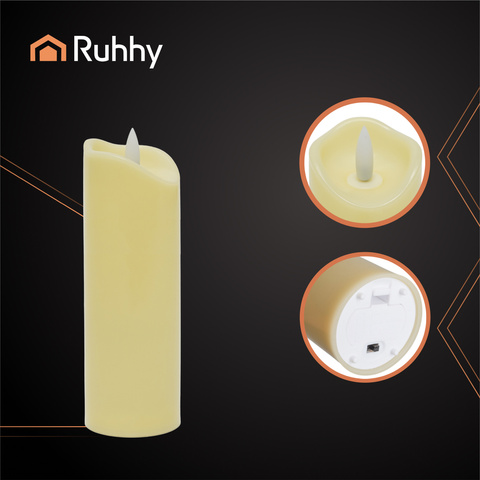 LED Kerze/Einsatz 17x5cm 1Stk Ruhhy 26720