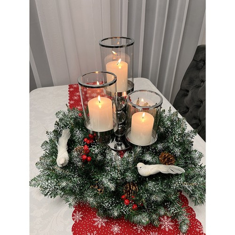 Wreath - snow-covered Christmas decoration Ruhhy 22302