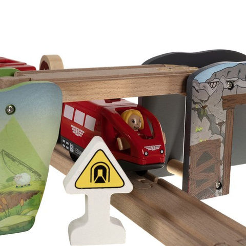 Wooden train track Kruzzel 22495
