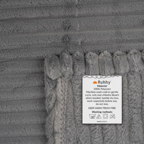 Blanket 1.6x2m - gray Ruhhy 24494