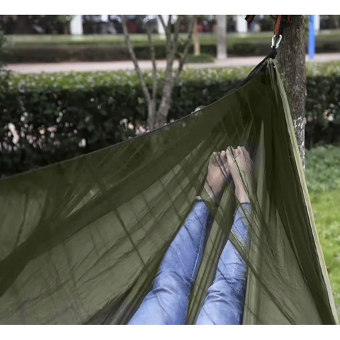 Tourist hammock with tarp and mosquito net 260x140 cm