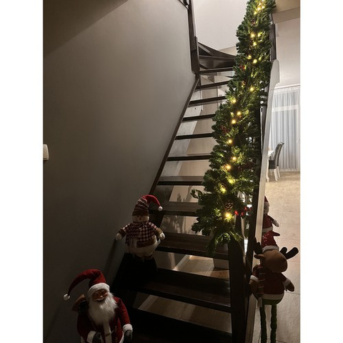 Guirlande de sapin de Noël 2,7 m avec lumières LED Ruhhy 22322