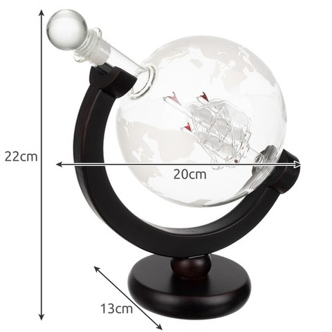 Carafe - globe - service à whisky Malatec 22553