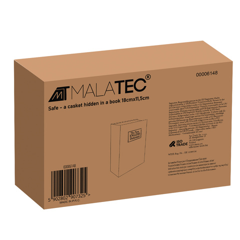 Safe – eine in einem Buch versteckte Box, 18 cm x 11,5 cm