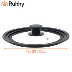 3-in-1 silicone lid 18/20/22cm Ruhhy 25563