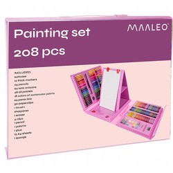 Painting set 208 pcs in a case